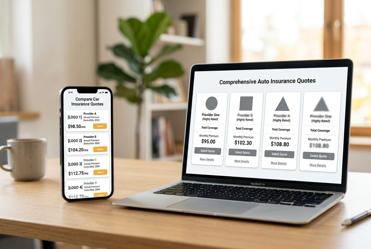 Generic rate comparison interface on devices