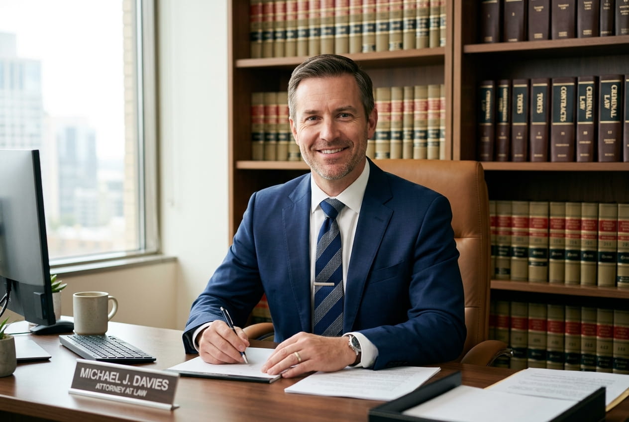 Professional Attorney in Office